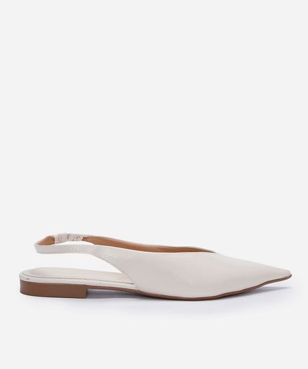 sapatilha bico fino off white 36