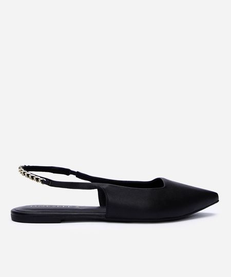 sapatilha slingback com corrente oneself preto 35
