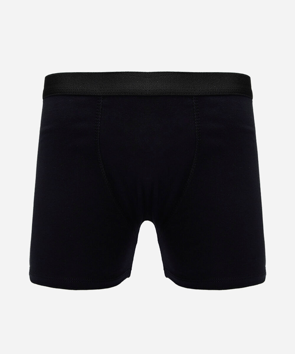 cueca boxer masculina de algodão preta