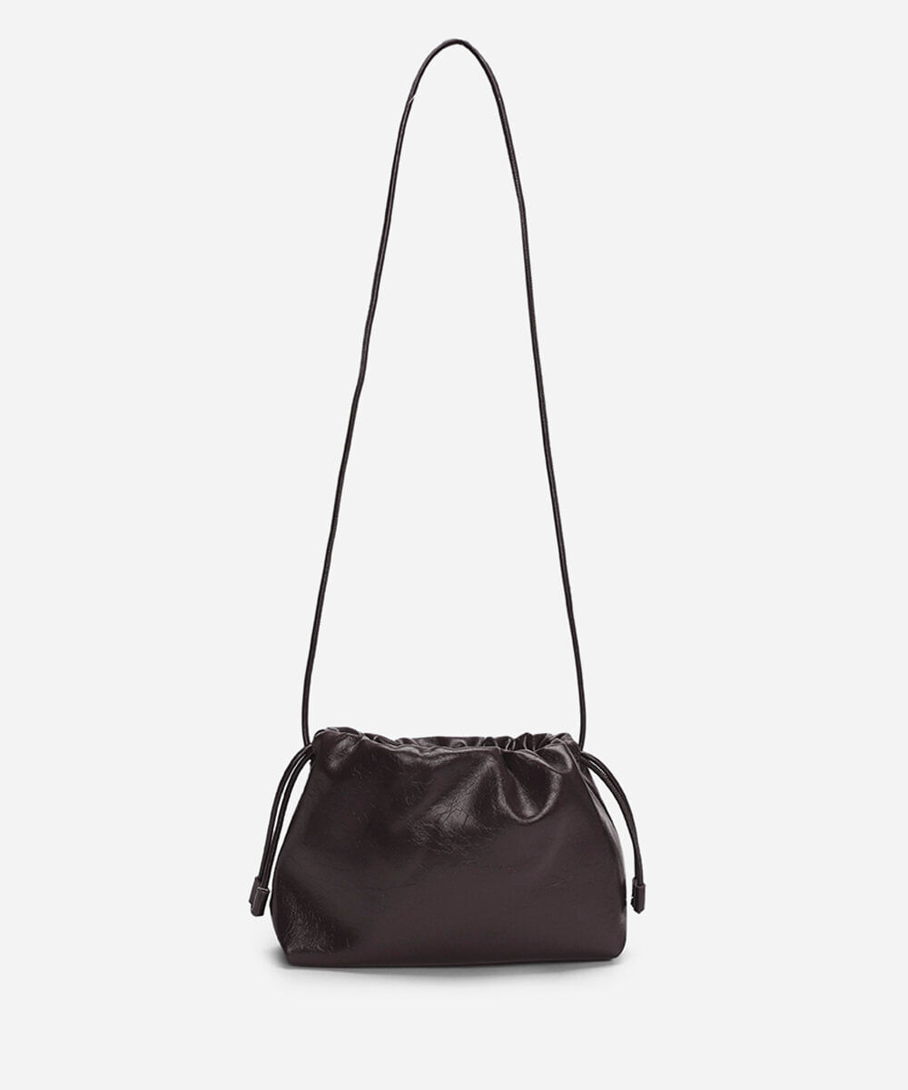 bolsa bucket marrom