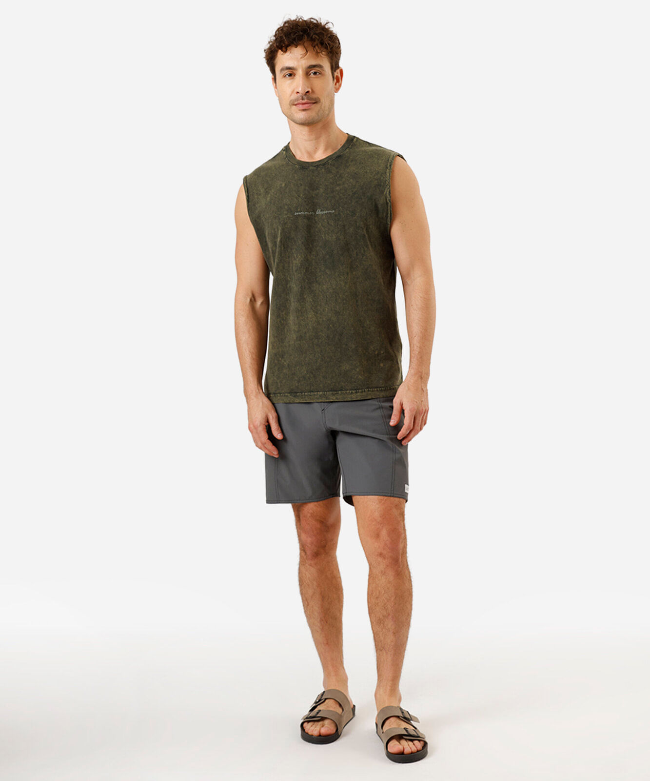 short boardshort masculino com recorte cinza