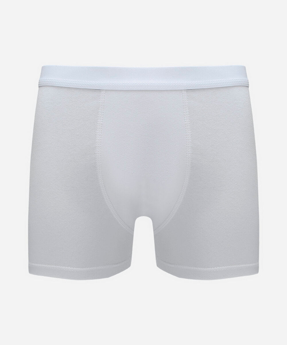 cueca boxer masculina de algodão branca