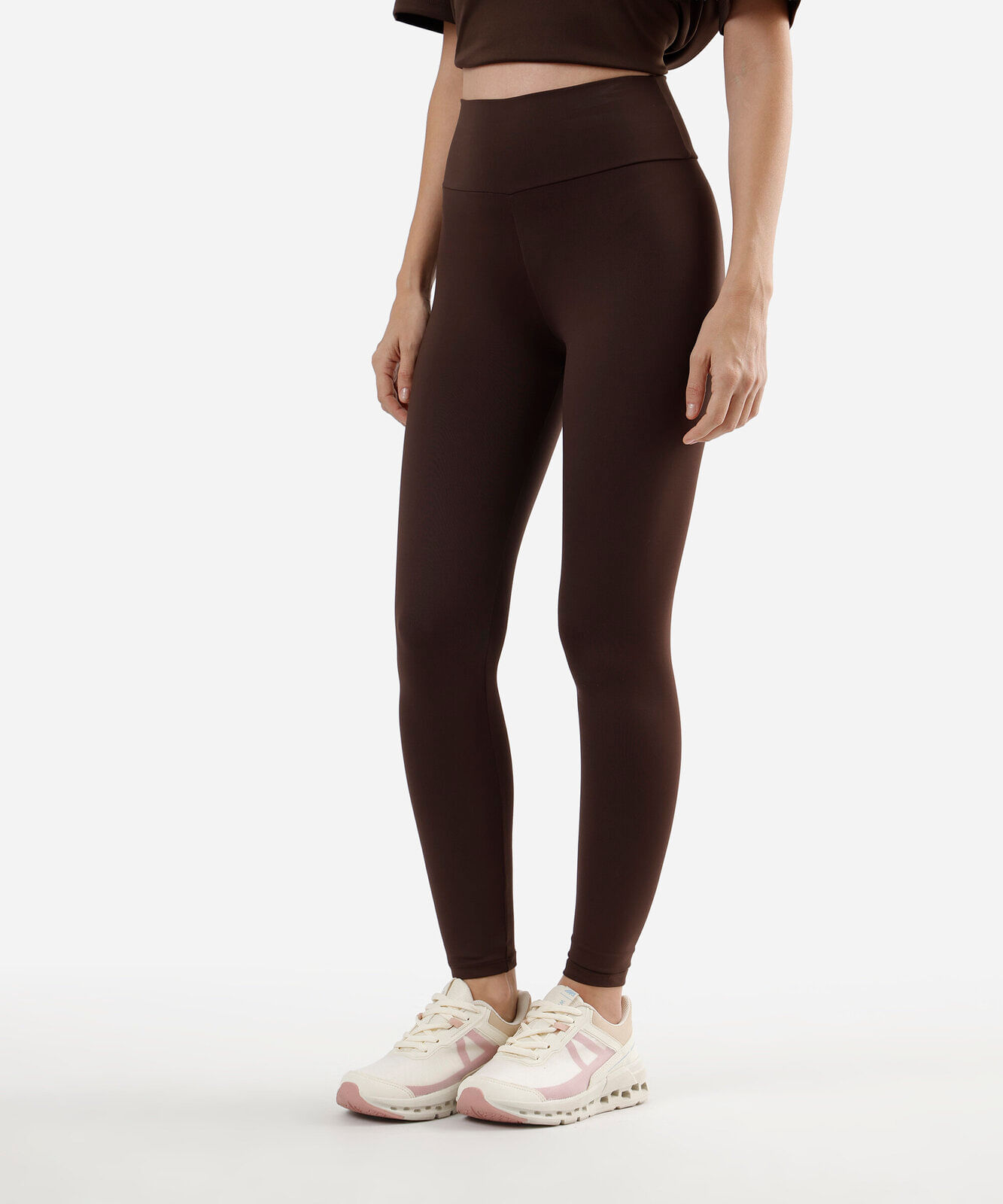 calça legging esportiva ace marrom