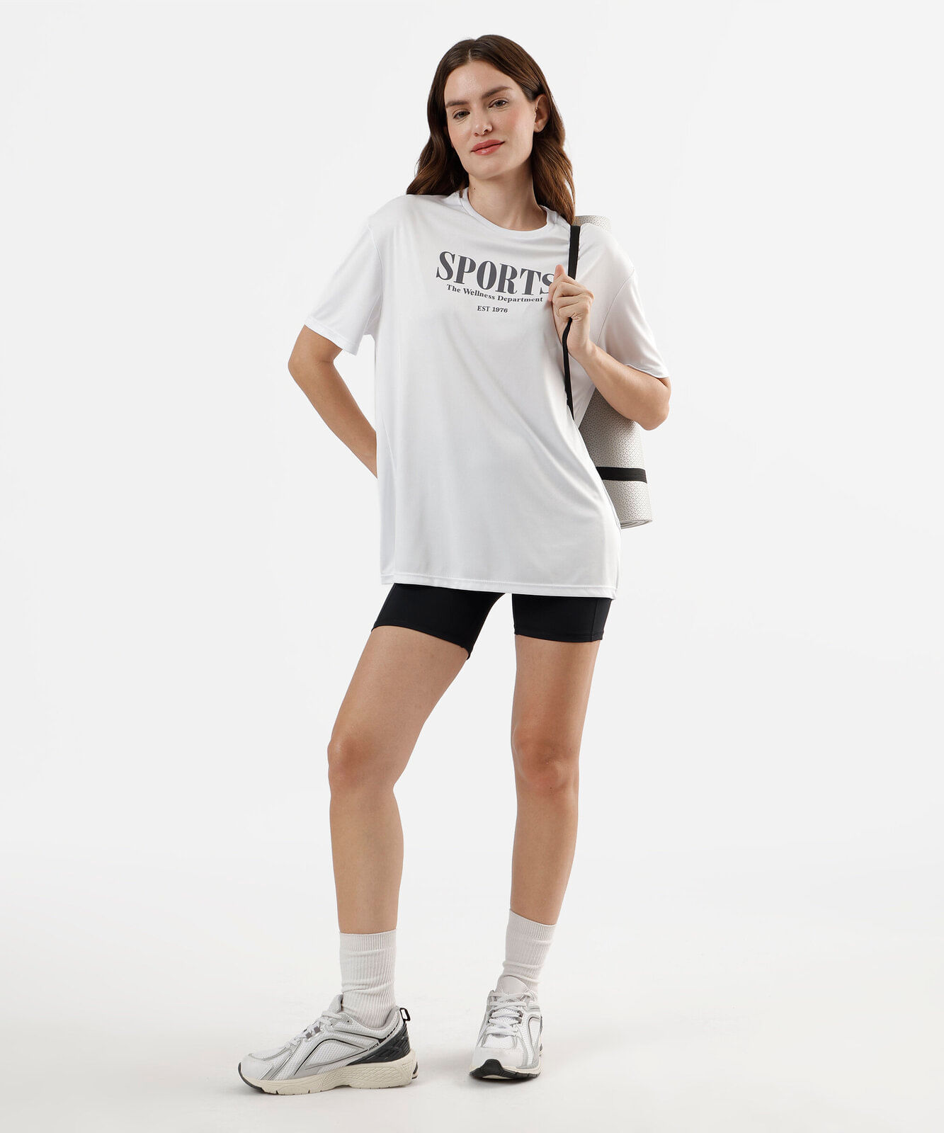 camiseta esportiva feminina manga curta branca