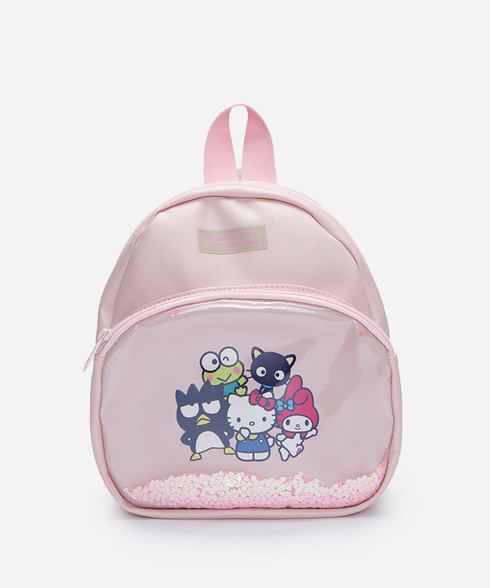 mochila infantil hello kitty rosa