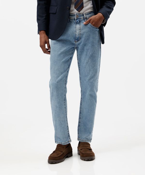 calça slim masculina jeans azul 46