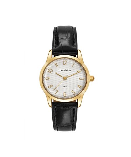 kit relógio feminino mondaine analógico 99917lpmkdh1k1 dourado UNICO