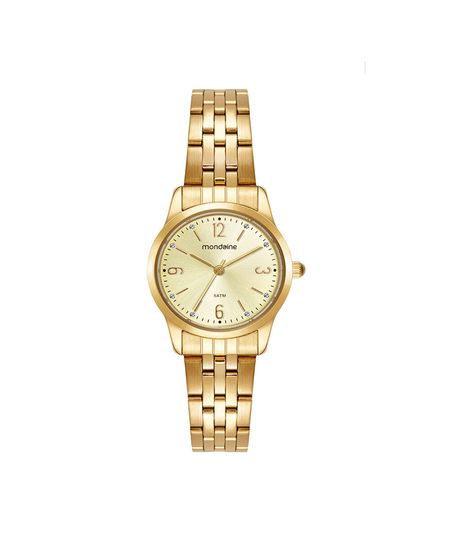 kit relógio feminino mondaine analógico 99916lpmkde1k1 dourado UNICO
