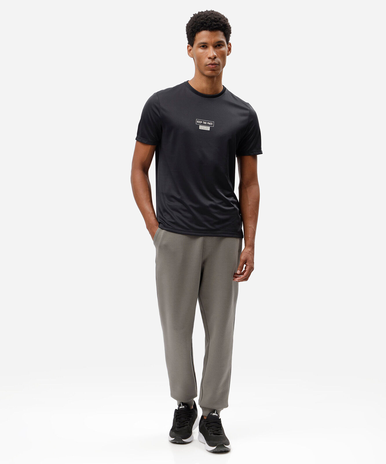 calça jogger esportiva masculina de moletom verde