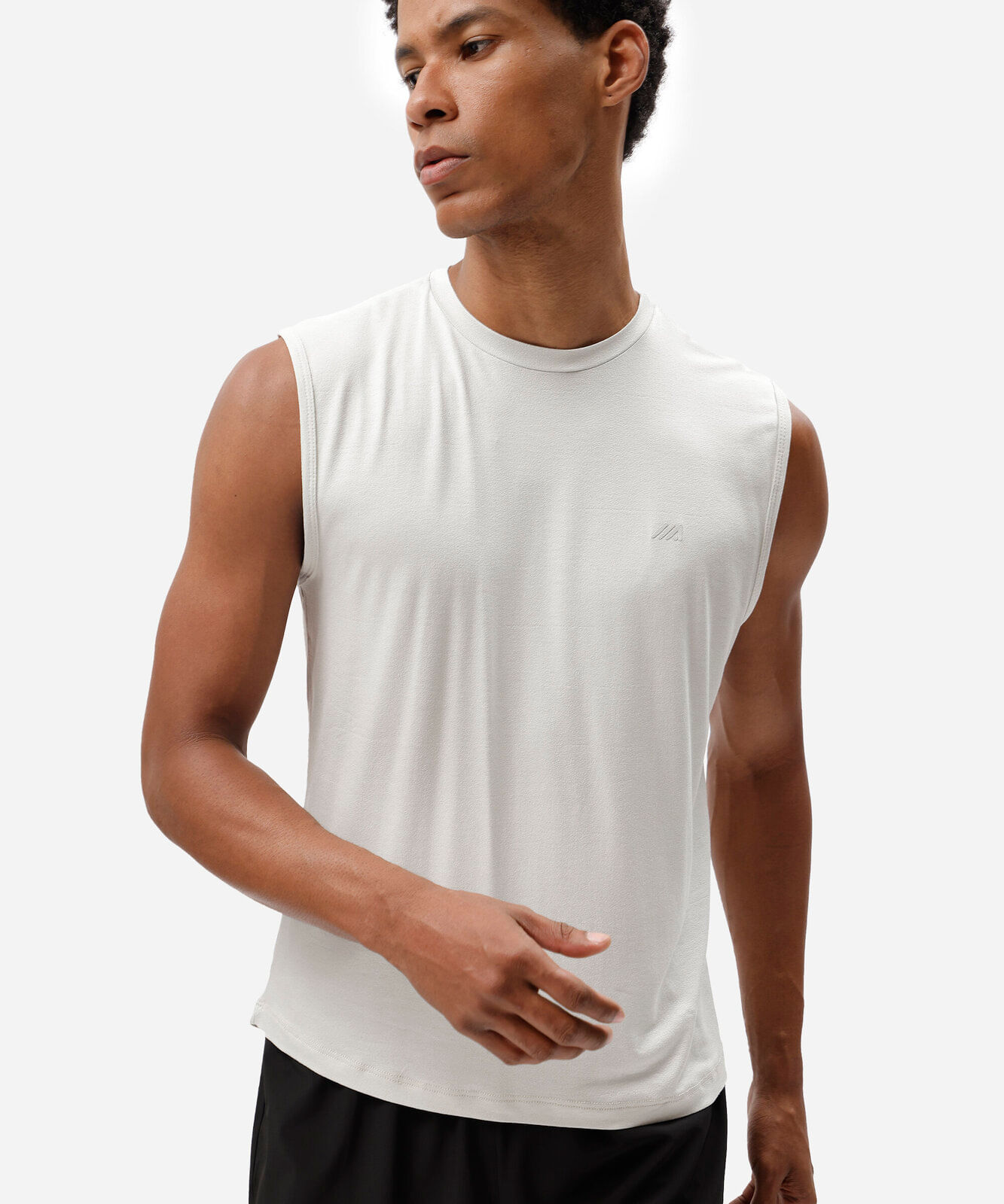 regata muscle masculina esportiva ultra soft cinza