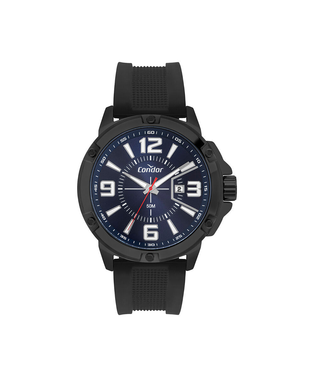 kit relógio masculino condor analógico co2115ndy k5p preto
