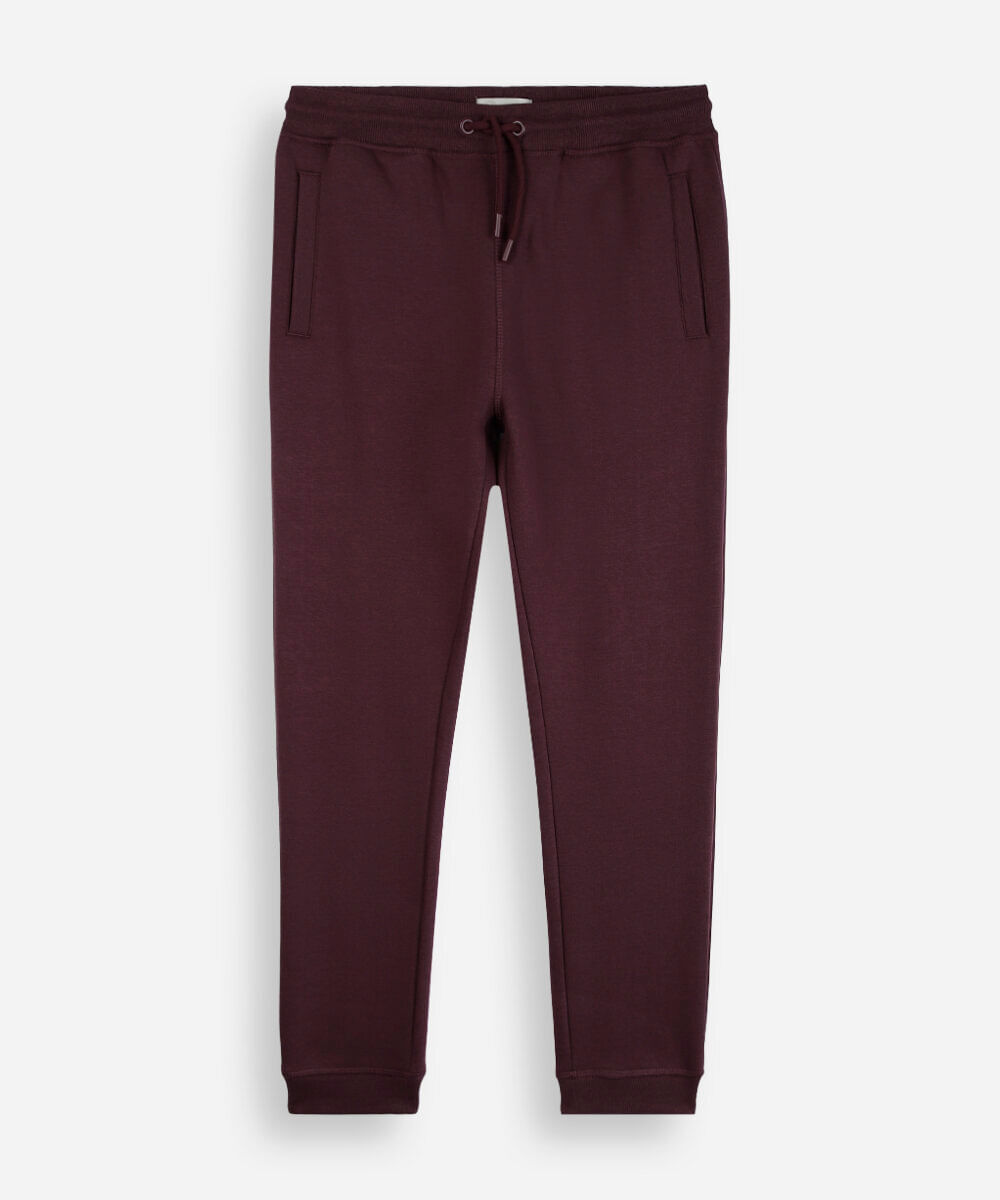 calça jogger infantil de moletom vinho