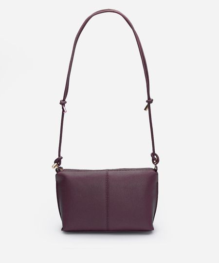 bolsa crossbody alça dupla vinho UNICO