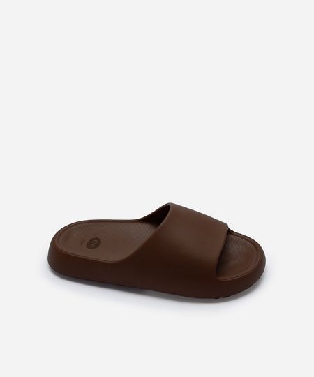 chinelo slide nuvem marrom 35-36
