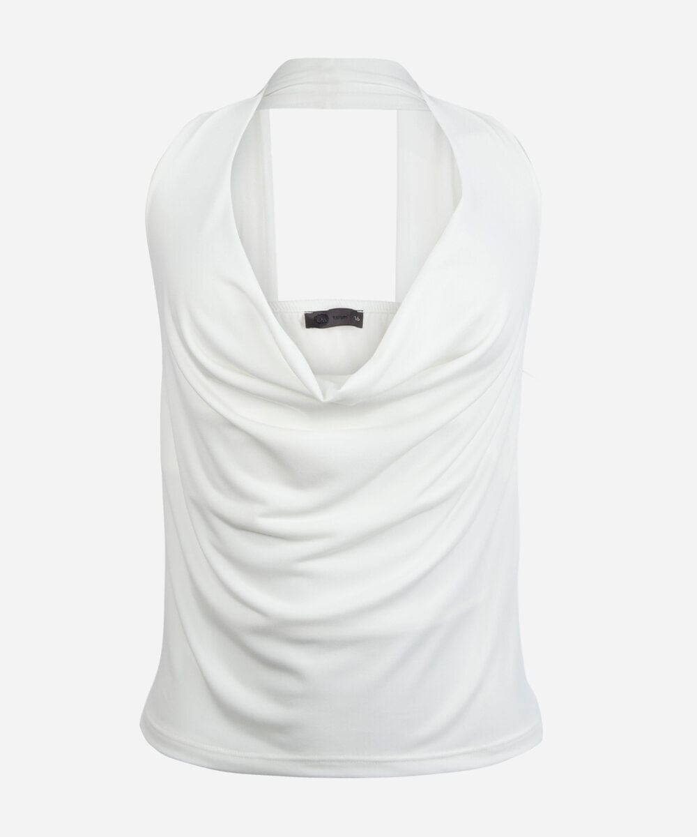 blusa frente única juvenil degagê off white