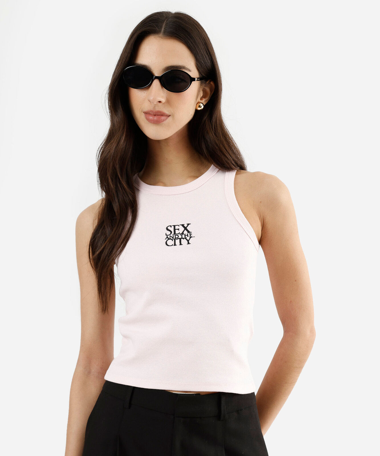regata feminina de algodão sex and the city rosa