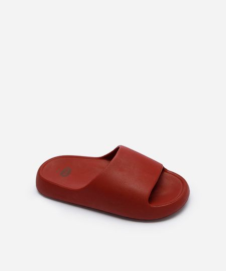 chinelo slide nuvem  vermelho 33-34