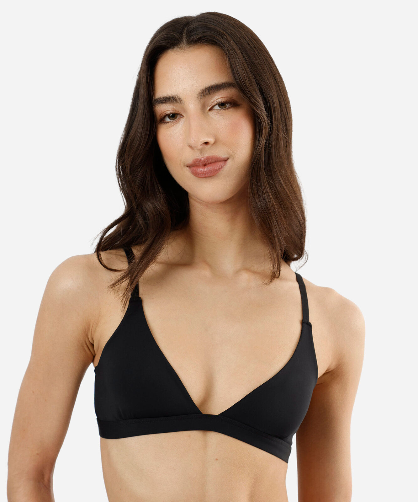 sutiã top feminino sem bojo preto