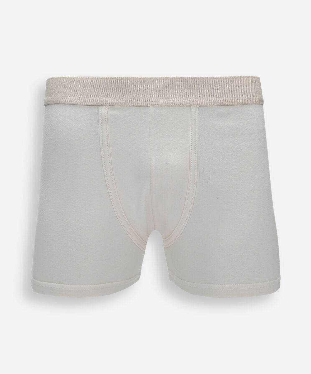 cueca boxer masculina de algodão off white