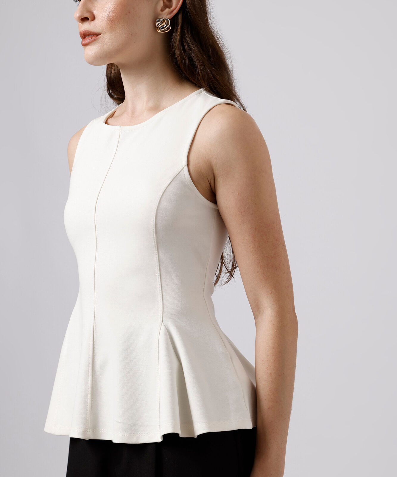 regata peplum feminina com viscose gola alta mindset off white