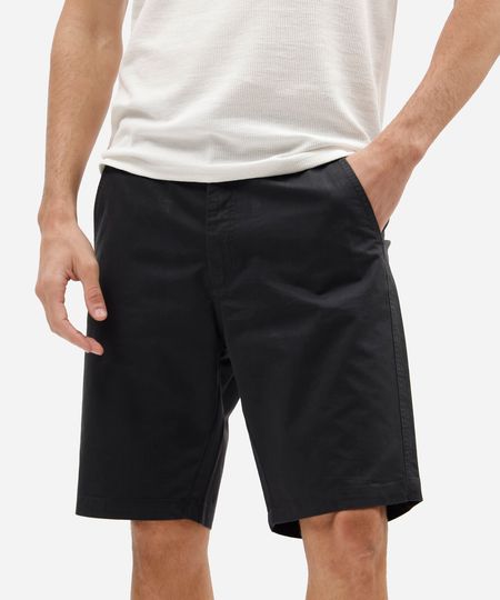 bermuda masculina reta chino preta 48