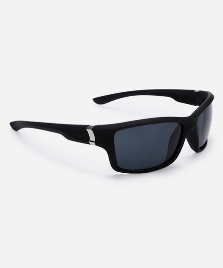 óculos de sol esportivo masculino de acetato preto UNICO