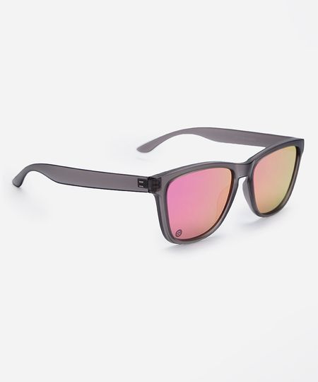 óculos de sol unissex quadrado de acetato esportivo preto UNICO