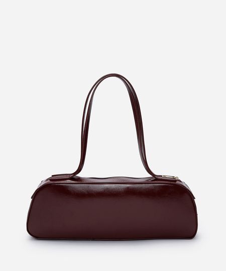 bolsa baguete estruturada vinho UNICO