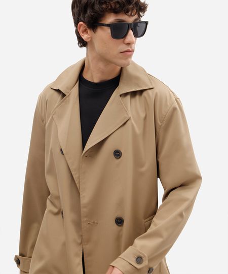 óculos de sol masculino quadrado de acetato preto UNICO