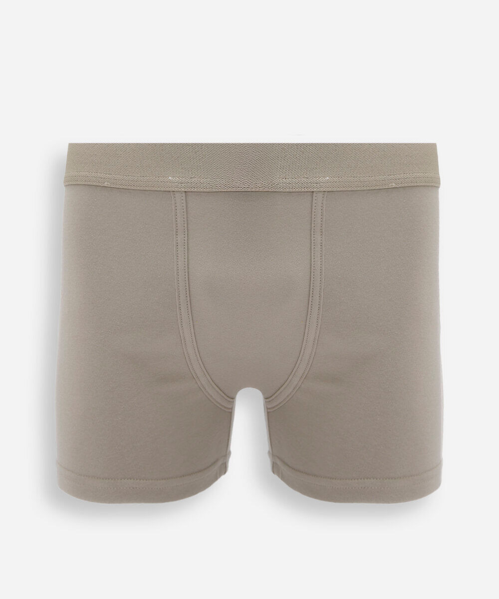 cueca boxer masculina de algodão bege