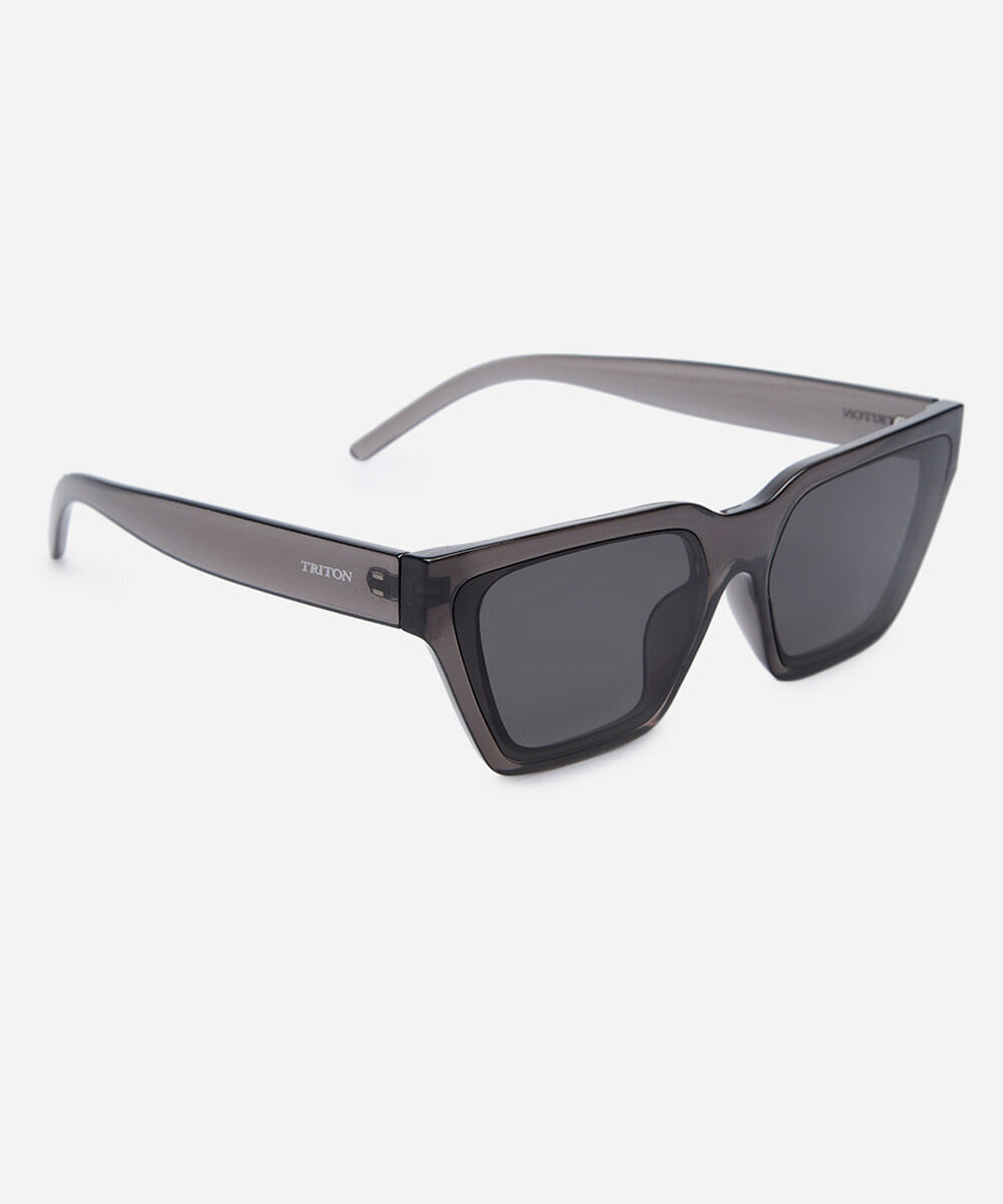 óculos de sol feminino gatinho de acetato triton cinza