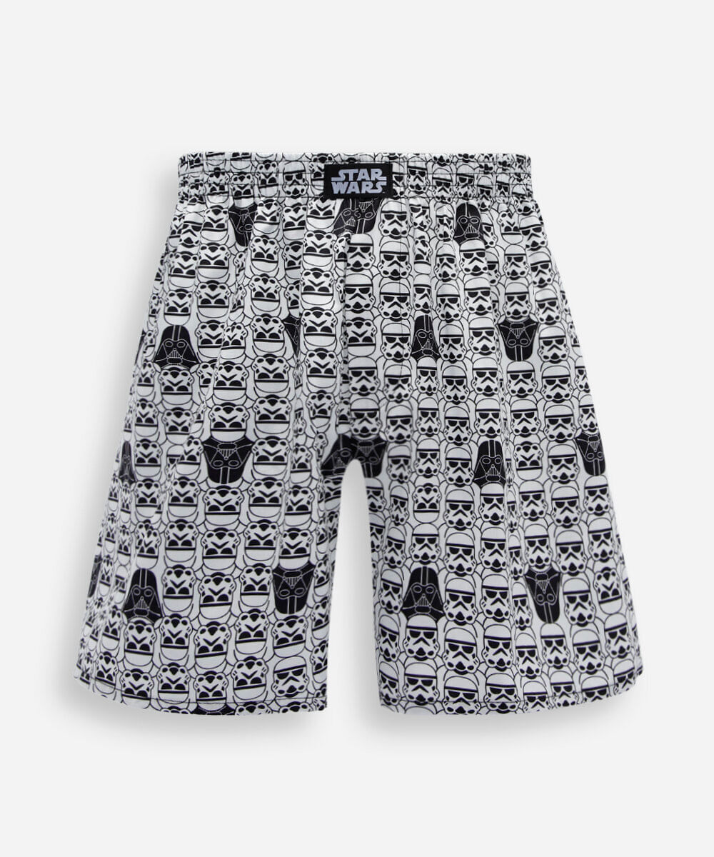 cueca samba canção masculina de algodão darth vader star wars off white