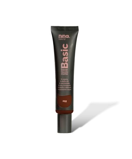 base líquida nina makeup matte basic cor 15 UNICO