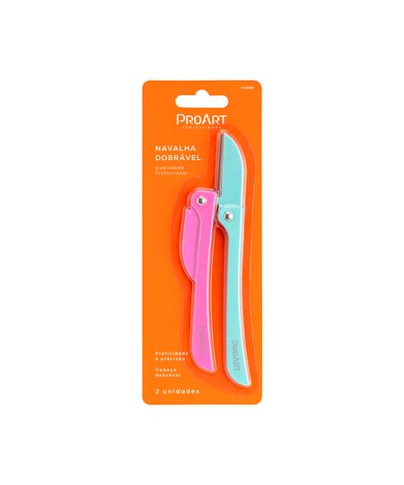 kit de navalha proart dobrável colorido UNICO