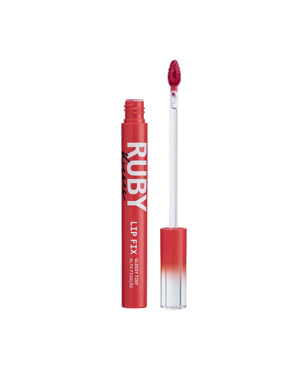 gloss labial ruby kisses lip fix glossy tint cherry kiss