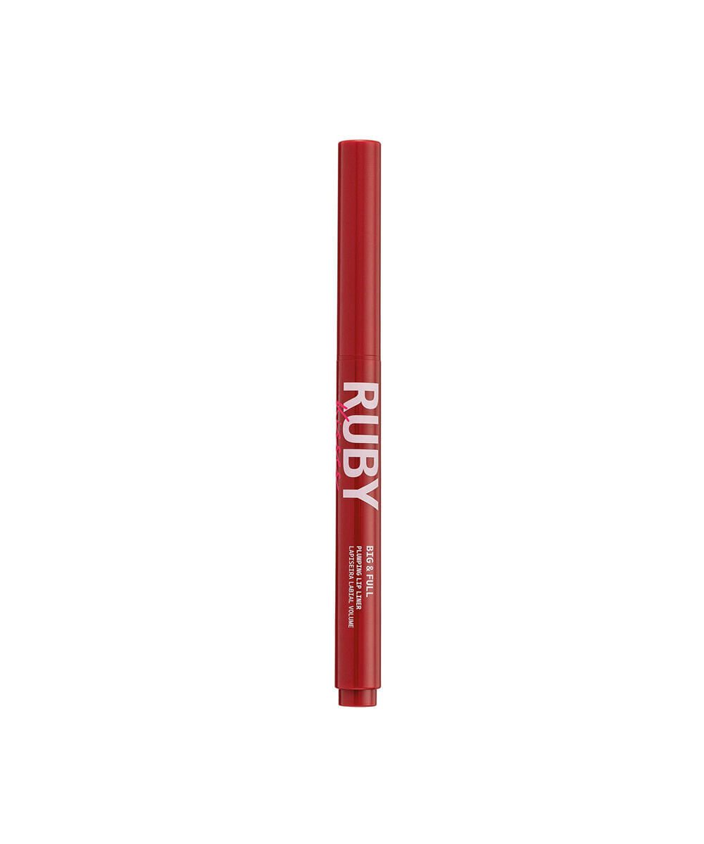 lapiseira labial volume ruby kisses big e full plumping lip liner deep red
