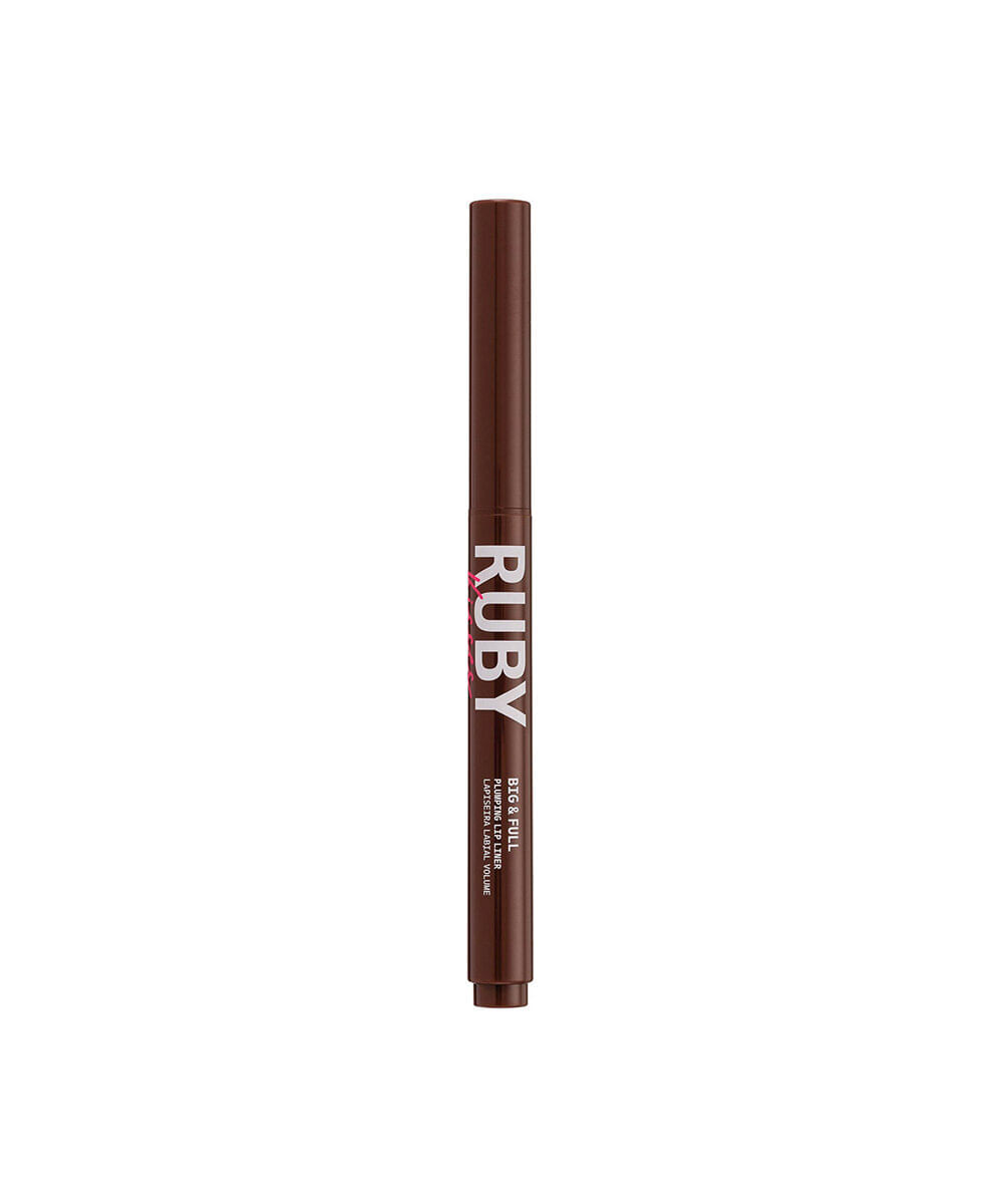 lapiseira labial volume ruby kisses big e full plumping lip liner warm brown