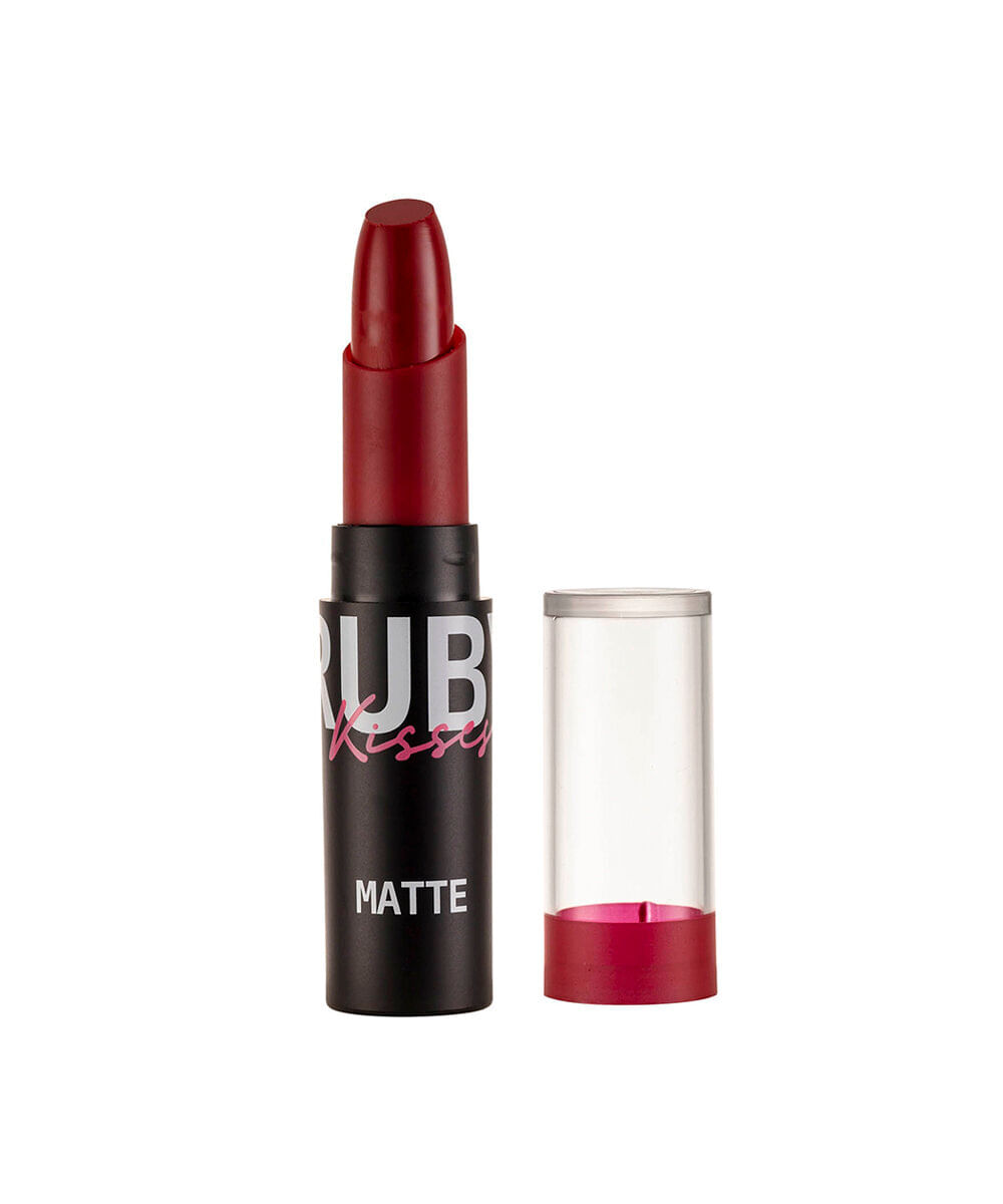 batom ruby kisses matte kiss red