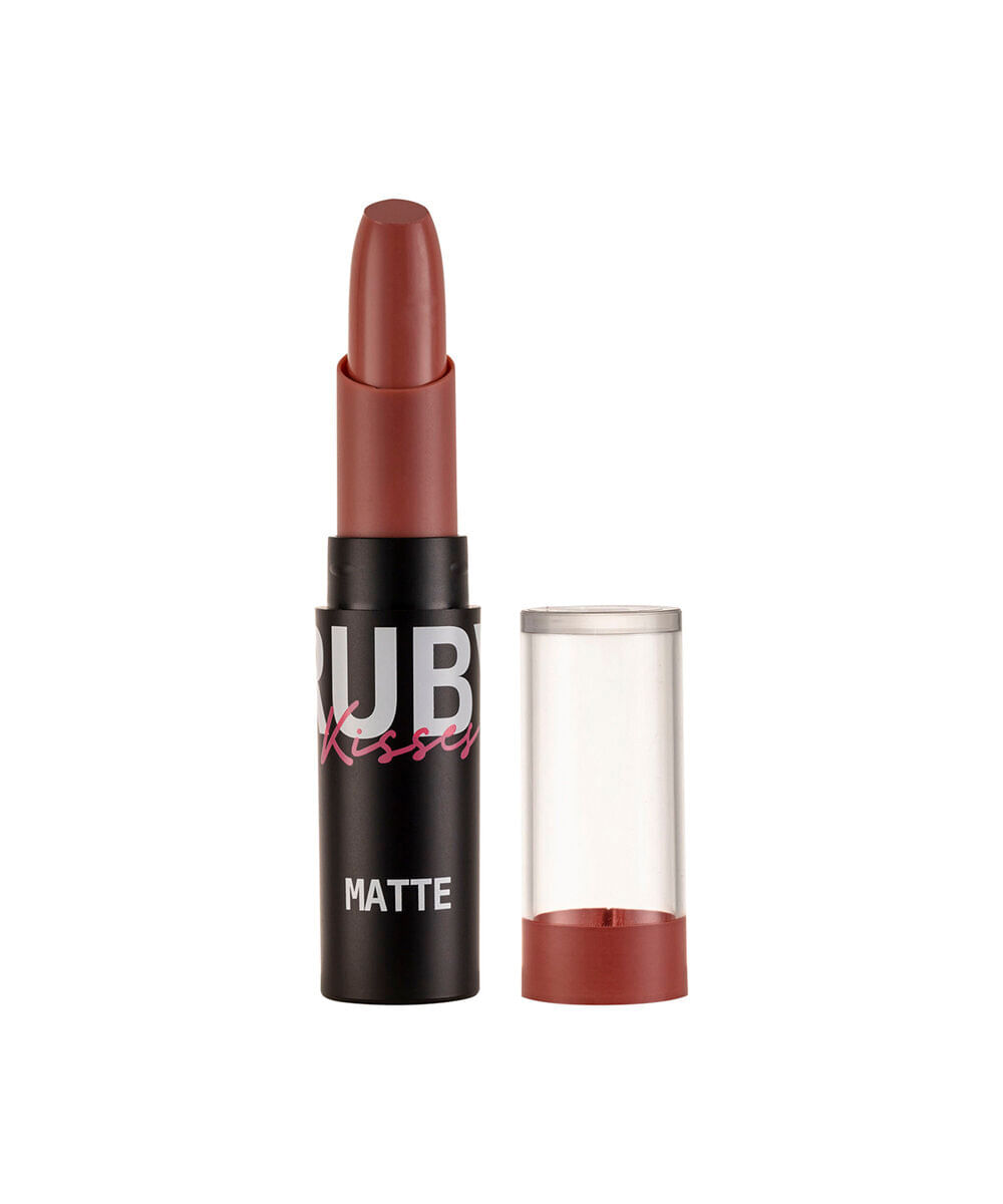 batom ruby kisses matte nude rose