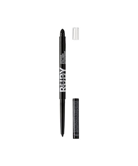 lápis retrátil ruby kisses para olhos à prova d água blackest black UNICO