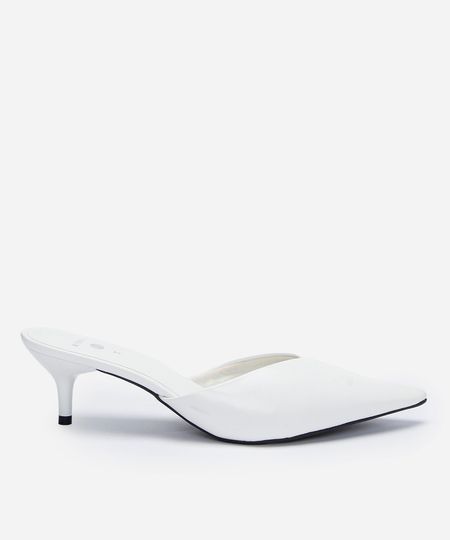 scarpin boneca com fivelas salto baixo mindset branco 35