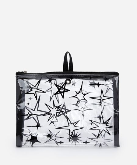necessaire estrelas preta UNICO