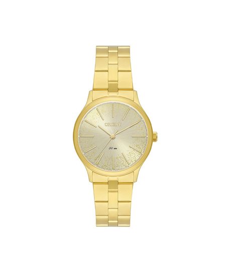 relógio feminino orient analógico fgss0235 c1kx dourado UNICO