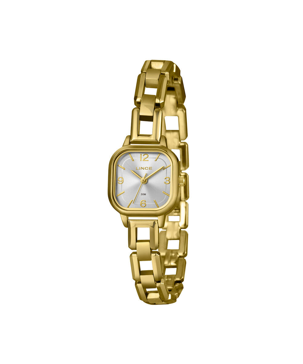 relógio feminino lince analógico lqgm080l23 s2kx dourado