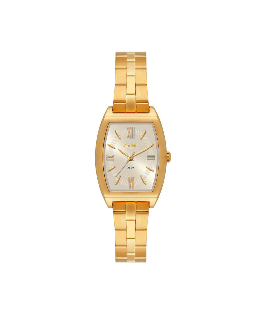 relógio feminino orient analógico lgss0075 c3kx dourado