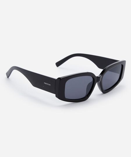 óculos de sol feminino quadrado de acetato triton preto UNICO