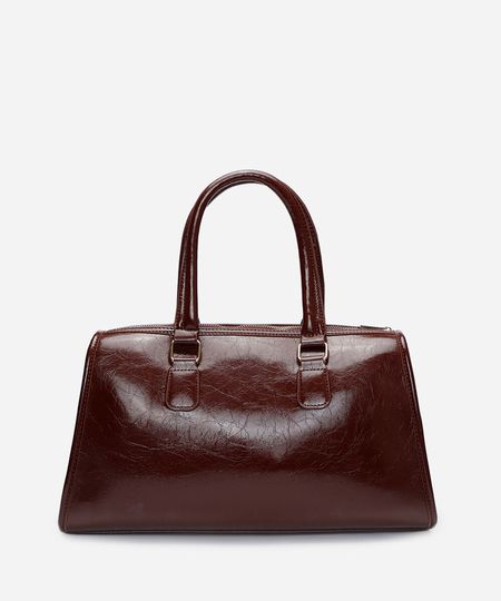 bolsa cross handle marrom UNICO