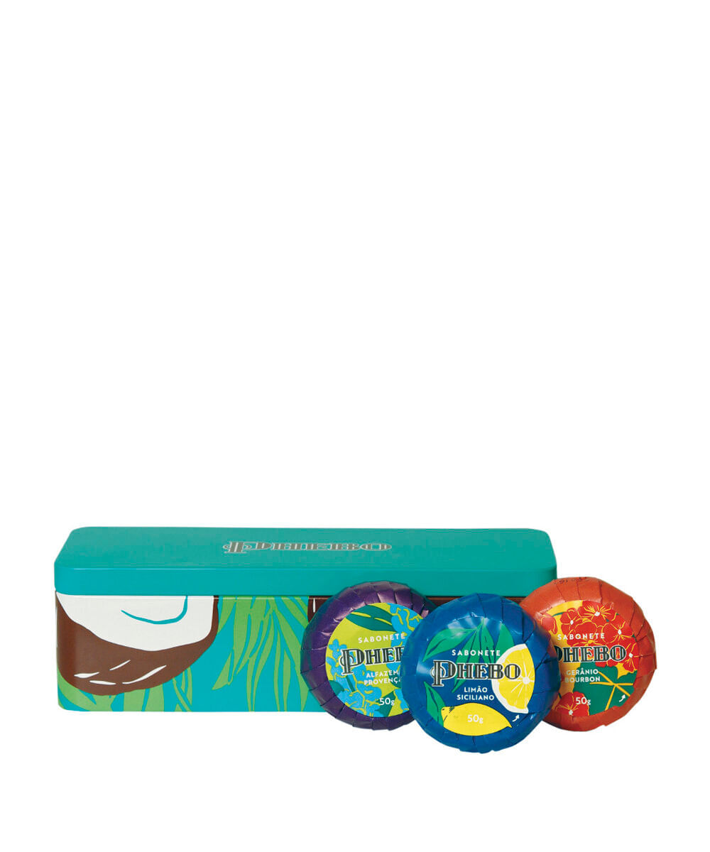 kit de 6 sabonetes phebo coco da bahia 50g