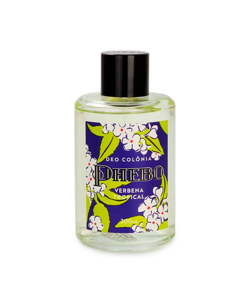 perfume unissex phebo colônia verbena tropical 200ml
