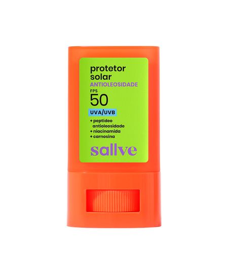 protetor solar sallve antioleosidade em bastão fps 50 com niacinamida 15g 15 G